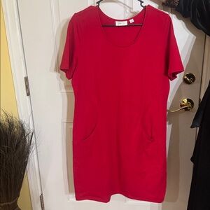 Red Short Sleeve Dress